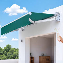 WSNCXFW Patio Electric Retractable Awning, Motorized Outdoor Shade Waterproof Fabric with Remote,Window Door Sunshade Shelter,Outdoor Patio Canopy Sunsetter Deck Awnings,3x1.5m