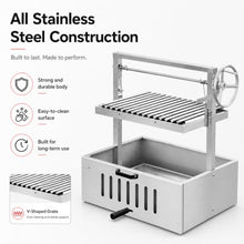 KUSOLE Built-in Santa Maria-Style Grill 201StainlessSteel