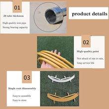 Metal Garden Arch Round Ring Wedding Archway, Decorative Frame Pergola Arbors, Indoor Outdoor Decorations, Easy Assembly(2.4m/94.5inch)