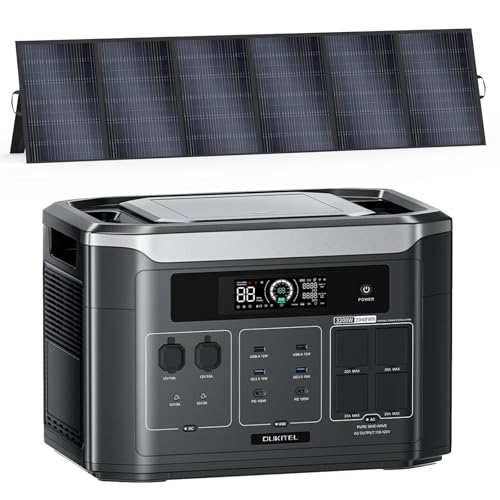 BP3000 3200W (6400W Peak) Portable Power Station with 500W Solar Panel