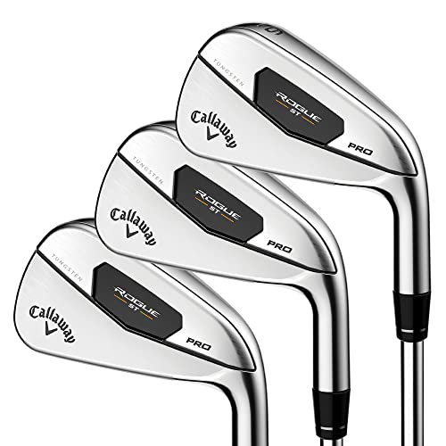 Callaway Golf Rogue ST Pro Iron Set Right Hand Steel Shaft Regular Flex Silver