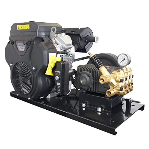 Canpump Belt Drive High Flow Pressure Washer 2200 PSI, 13.2 GPM – Triplex Power Washer Pump, 22 HP Loncin Engine – Electric Start, Industrial Grade, Fully Serviceable w/ External Unloader