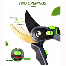 MVNOIRE Plant Trim Horticulture Pruner Cut Secateur Shrub Garden Scissor Tool Branch Shear Orchard Pruning Shears