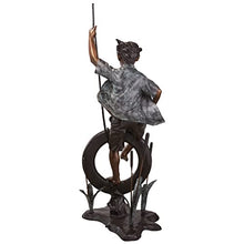 Design Toscano Swinging Tommy on His Tire Cast Bronze Garden Statue Brown