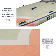 ISLE Surf and SUP Megalodon Inflatable Paddle Board & iSUP Bundle Seafoam/Peach