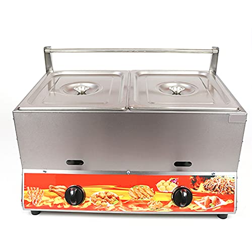 Lgp Stainless Steel Gas Fryer 22L Commercial Multifunction Large Capacity Gas Fryer Adjustable Firepower With Basket And Lid For French Fries Donuts Fish Easy To Rice,Natural Gas