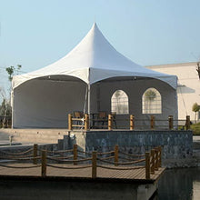 TentandTable 20' x 20' High Peak Frame Deluxe Canopy Tent with Sidewalls White