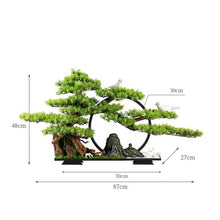 YXIANG56Q Fake Plants Artificial Bonsai Tree with Lights Circle Office Entrance Creative Decoration Bonsai Fake Tree Bonsai Tree