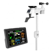 Outdoor Rain Gauge, Wireless Weather Station Digital with Solar HD Color Display