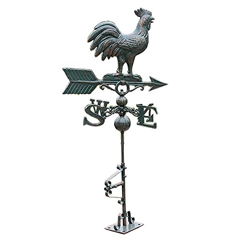 Weather Vane Vintage Home Large Design Cast Aluminium Wind Wind Direction (Color : 1 Size : 50cm W x 101.5cm H) (50cm W X 101.5cm H|1)