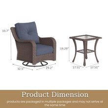 Aeeiua 3 Piece Outdoor Patio Furniture Set