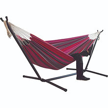 YRHH Portable Outdoor Canvas Hammock Stand, Camping Swing Hanging Bed, Outdoor Garden Furniture Hammock-A||with Support