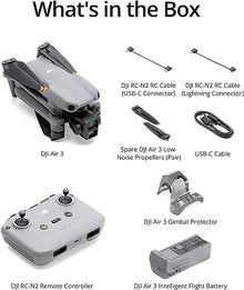 DJI Air 3 Drone Quadcopter RC-N2 Remote Dual Cameras 4K/60fps Gray