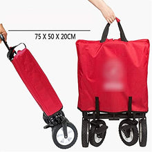 YGwnjqr Handcart, Trolley Garden Cart All-Terrain Wheels Hand Trolley Foldable Handcart with Foot Brake Steefolding Transport Cart Folding Garden Trolley/Q 6,Q 1