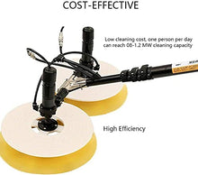 EAGLEG Electric Water Fed Pole Kit, Outdoor Window Glass Solar Panel Cleaning Brush, Extendable Pole Water Fed Pool Cleaning Brush,3.5M