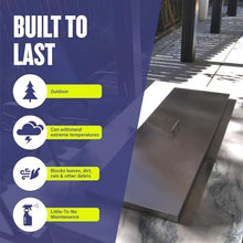 American Fire Products | Square Burner Pan Cover | Stainless Steel Lid for 30" x 30" Outdoor Fire Pit or Table | for Natural Gas or Propane Fires | 33" x 33" x 1.5"