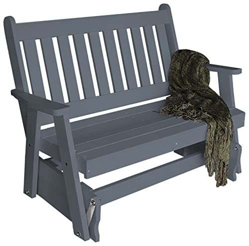 Furniture Barn USA Poly Traditional English Glider Dark Gray 5'