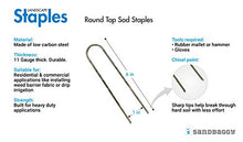 Sandbaggy Round Top 6-Inch Landscape Staples for Ground Cover & Drip Irrigation (10,000 Staples)