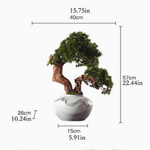YXIANG56Q Fake Plants Artificial Bonsai Tree, Fake Plants in Ceramic Pot, Faux Potted Plant for Home Desktop Zen Garden Living Room Decor, Height 22.44 Inches Bonsai Tree