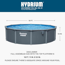 Bestway Hydrium 18' x 52" Steel Side Wall Above Ground Pool with Pump