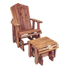 American Furniture Classics Model MM102-110 23" Cedar Adirondack Glider with Gliding Ottoman