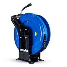 ToughTek 1/4" X 100 Rubber Pressure Washing Hose Reel (Single Arm - Heavy Duty) with 6' Lead-in-Hose