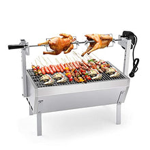 YXCUSAM Electric Grill Kit, Portable Grill, Multi-Function Height Adjustable Grilling Fork, Suitable for Chicken/Beef/Lamb