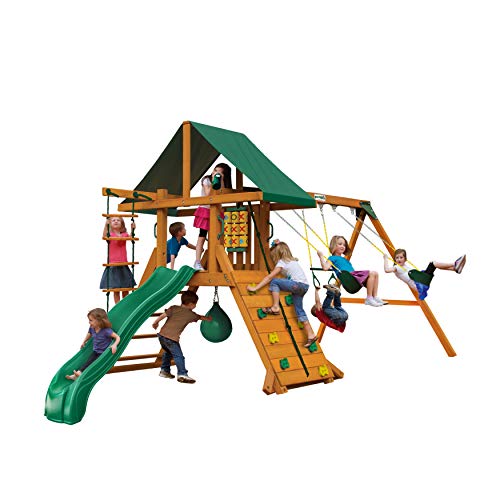 Gorilla Playsets High Point Wood Swing Set Amber