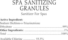 SpaChoice 2-lbs 12-Pk Premium Spa Sanitizing Chlorine Granules for Hot Tub