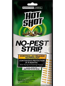 Hot Shot No-Pest Strip, Kills Flying and Crawling Insects, Penetrating Vapo, 2.29 Ounces (Pack of 12)