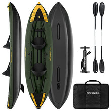Retrospec Coaster 2 Person Inflatable Kayak - Portable Ripstop Polyester Blow up Kayak Wild Spruce