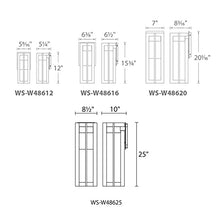 WAC Lighting dweLED, Chamber 25in LED Indoor and Outdoor Wall Light 3000K in Black