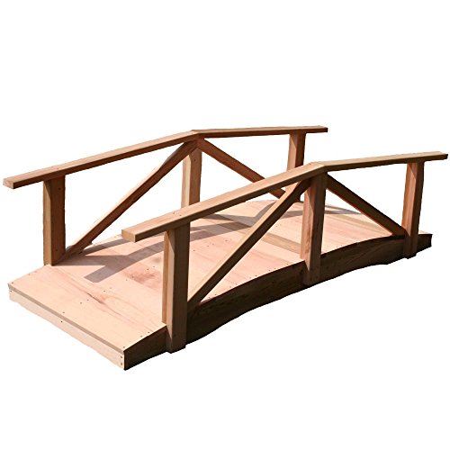Creekvine Designs Cedar Pearl River Garden Bridge 72 in. Natural