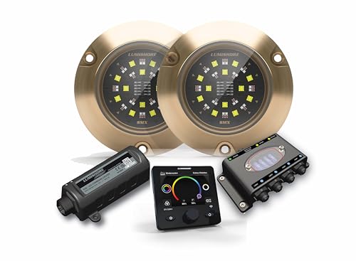 Lumishore SMX154 EOS Full Color Surface Mount LED Underwater Two Light Kit RGBW