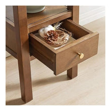 LUYOUBOZHU Vase Stand Multiple Wood Plant Stand with Drawers, Indoor Outdoor Walnut Colour Bonsai Base
