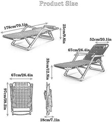 Lightweight Oversized Patio Chair Reclining for Heavy People Office Siesta Sun Lounger for Outdoor Travel Portable Chairs Folding Camping Bed Single Recliner Supports 200kg (Color : +Pink Cotton pad)