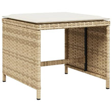 AMBERARD Patio Dining Set Set of 14 Beige PE Rattan 15 Piece Set Furniture Set