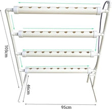FLTRGO Hydroponics Growing System Hydroponic Grow Kit, 36 Holes Pipe Grow Kit Indoor Greenhouse Planting Box Gardening System Nursery Pot Hydroponic Rack Hydroponic Tower