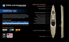 Wilderness Systems Tarpon 140 Sit on Top Fishing Kayak Fossil Tan