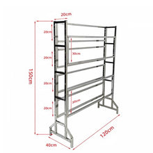 sunbiaouk 4-Tier Raised Garden Bed, Plant Stand Indoor Outdoor,Vertical Raised Garden Bed Planter Box with Wheels, for Strawberries, Flowers, Herbs, Vegetables