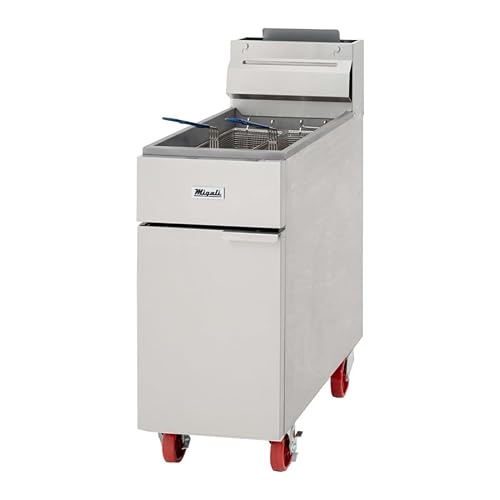 Migali C-F35-NG 35 lb Natural Gas Fryer - 60,000 BTU