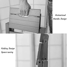 GAAHRQQQ Foldable Step Stool Solid Wood Folding Ladder Stool Adult 4 Steps Stool Shoe Bench Multifunction Flower Stand Indoor Outdoor Flower Stand Plant Stand