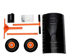 Snow Shovel Snow Shovel with Wheels|Rolling Snow Pusher with Adjustable Height Handle |Snow Removal Tool for Winter Road Garden Snow Pusher