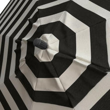 OROTLECT 11 Foot Grey Patio Umbrella With Aluminum Ribs Crank Lift In Cabana Classic Sunbrella