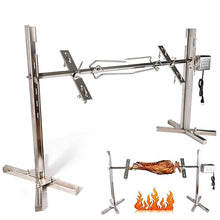 JYXYXSCP Automatic Grill Kit, Stainless Steel Grill, Pork Roast Rack, for Picnic Camping (45.5x29.5 Inch)