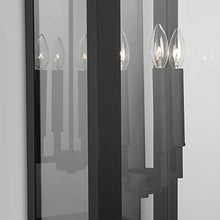 Capital Lighting Fixture Company Hunt Urban/Industrial Outdoor Wall Lantern 4-Light Clear Glass Black
