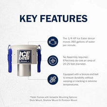 ICE EATER P250/25 Pond Deicer with 25 ft Power Cord, 0.25 HP, No Assembly Required