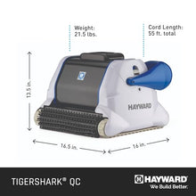 Hayward TigerShark QC Robotic Pool Cleaner, Automatic Pool Vacuum Robot