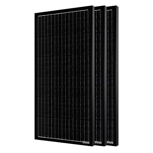PowerECO 3x200W watt Solar kit,High Efficiency Black PV Module Power 600W Mono RV Solar Panel for 12/24 Volt System,RV Marine Boat Cabin and Other Off Grid System