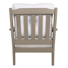 highwood Lehigh 5-Piece Deep Seating Set, with Sunbrella Cushions in Bliss Linen, Woodland Brown Frame